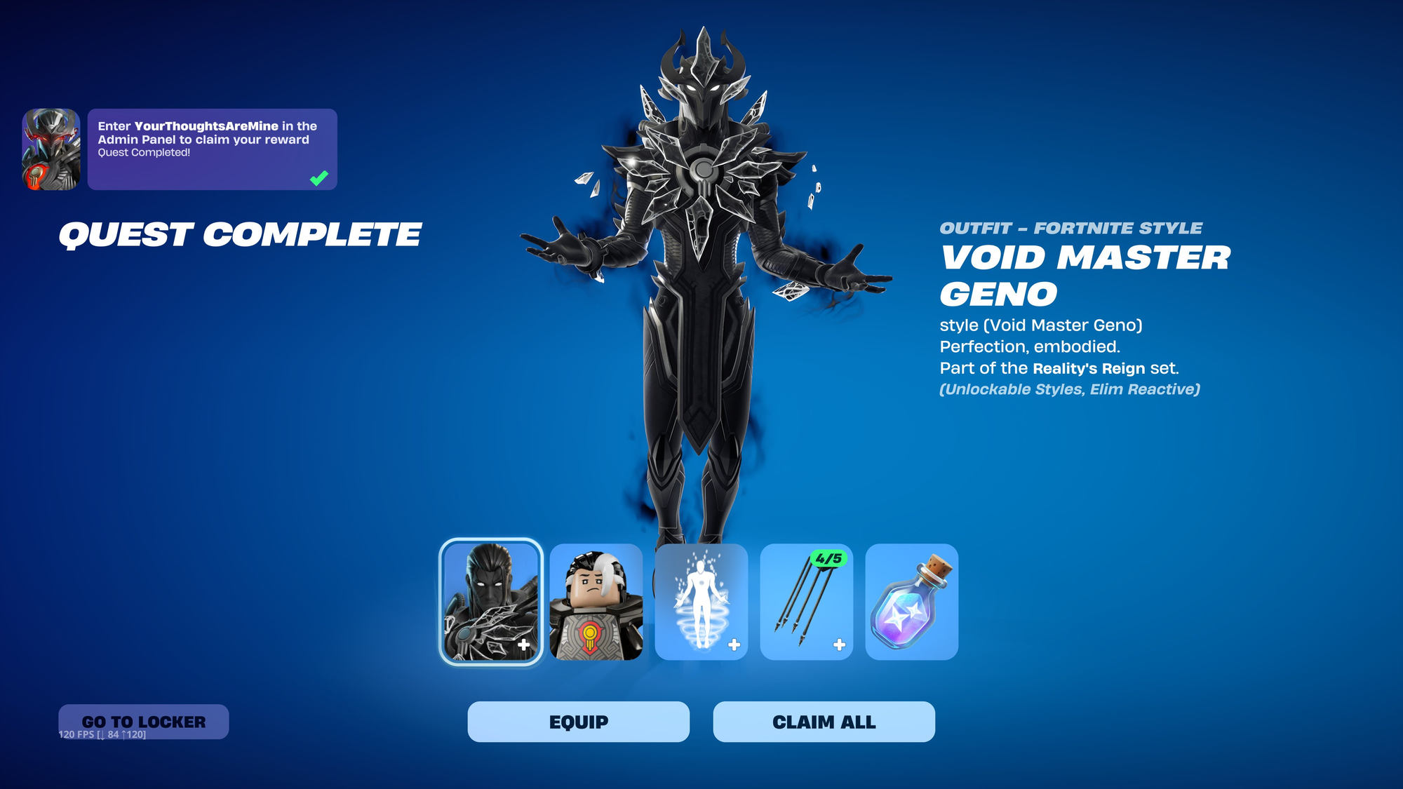 Fortnite: How to Unlock the Void Master Geno Style