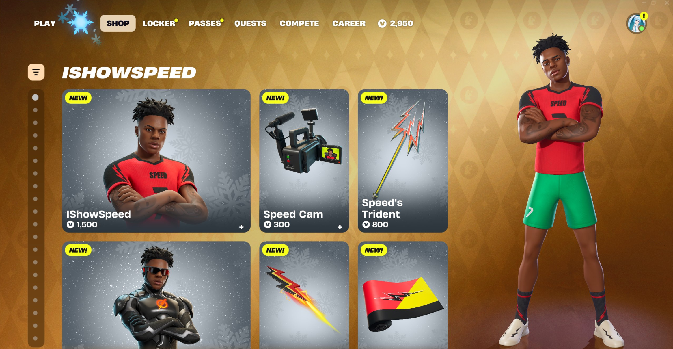 IShowSpeed Joins the Fortnite Icon Series